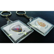 Key Chain Plastic Holder<br>Digital Color Printing<br>KC/P_4040